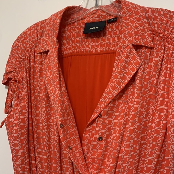 Anthropologie Maeve Coral Dress - Picture 5 of 7
